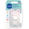 Lot de 2 sucettes Comfort Rose en silicone (0-2 mois) MAM Produit 2