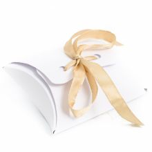Pochettes à dragées blanches avec ruban (10 pièces)  par Arty Fêtes Factory