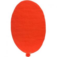 Tapis Pure laine bouillie orange (90 x 140 cm)  par Varanassi