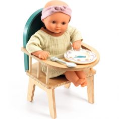 Chaise haute à barreaux pour poupon