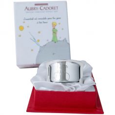 Rond de serviette Le Petit Prince nuage personnalisable (métal argenté) - Aubry-Cadoret