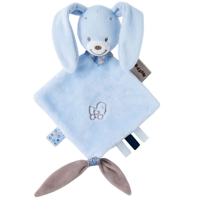 Mini doudou attache sucette Bibou le lapin (20 x 30 cm) Nattou