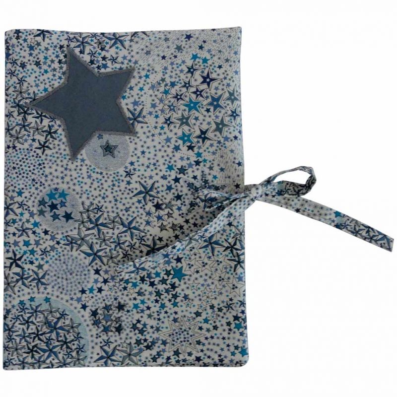 Protège carnet de santé Liberty bleu Le petit rien