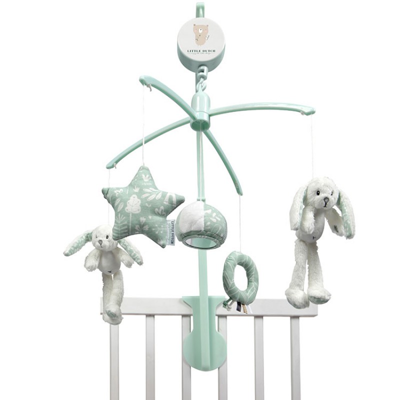 Mobile musical lapin Adventure mint Little Dutch