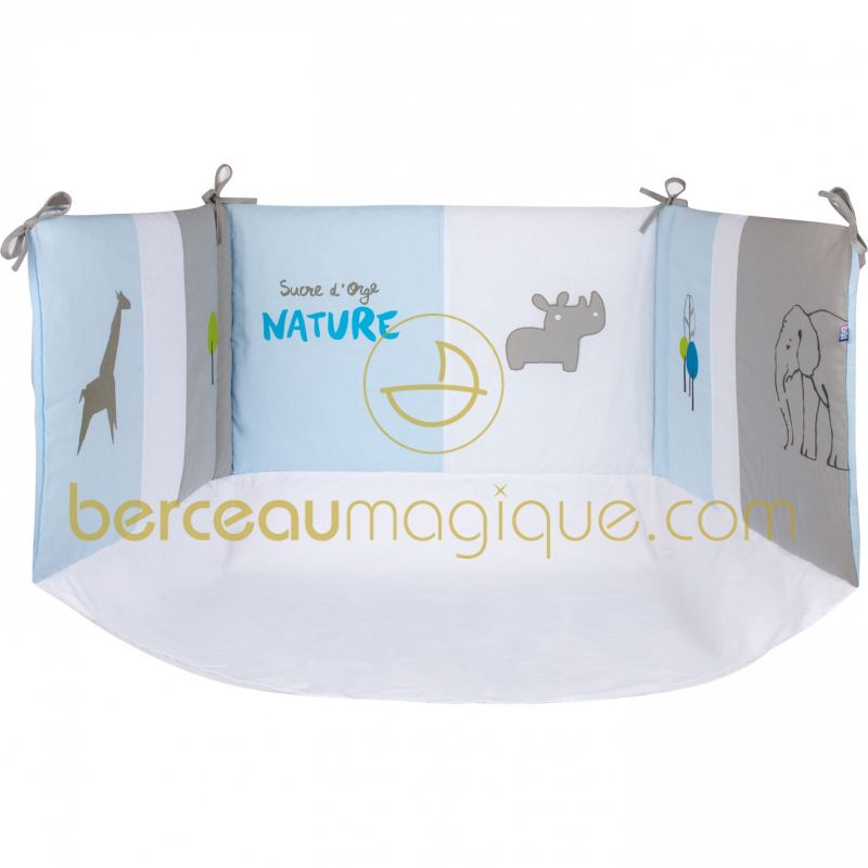 Tour de lit avec fond Mini Nature Sucre d'orge