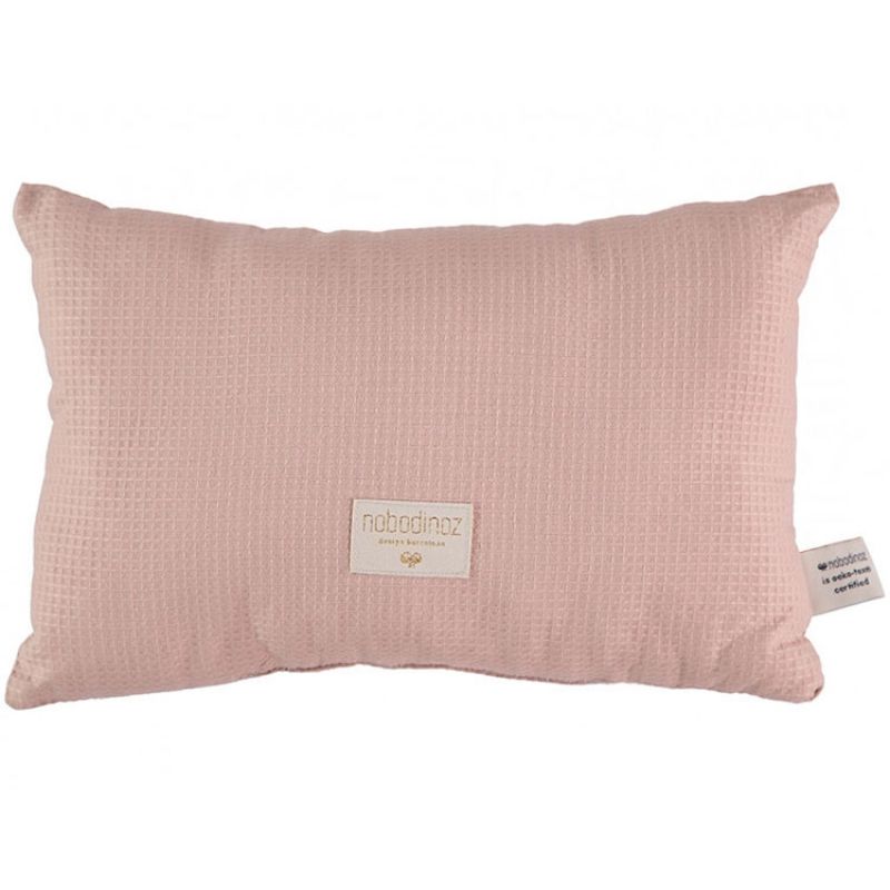 Coussin Laurel rose Misty pink Nobodinoz