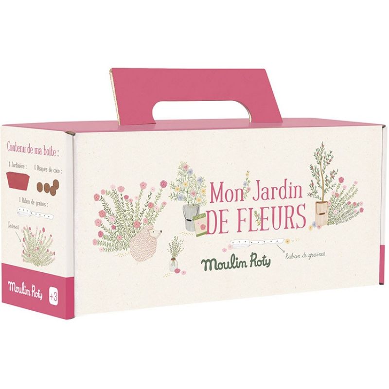 Kit jardinière rose cosmos Le Jardin du Moulin Moulin Roty