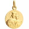 Pendentif médaille Vierge Mont Carmel personnalisable (plaqué or) Petits trésors Produit 1