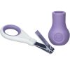 Coupe-ongles ergonomique avec socle violet - Bébé Confort