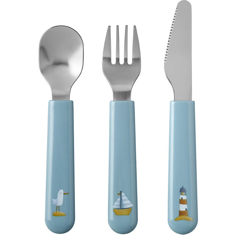 Set de 3 couverts enfant mio Sailors Bay Little Dutch