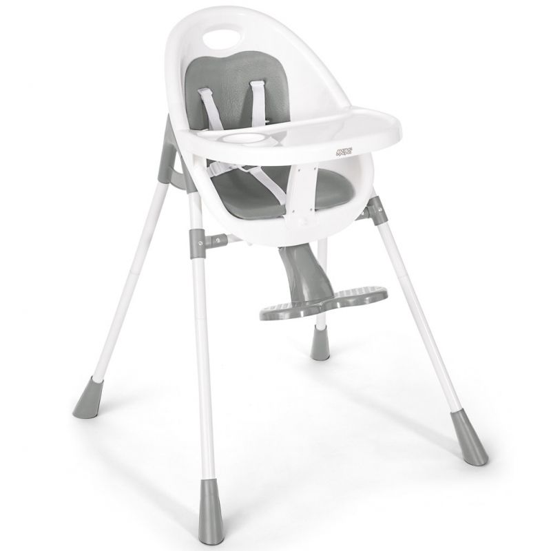 Chaise haute Bop Hi Lo grise Mamas and Papas