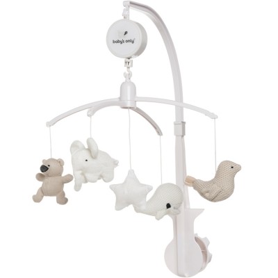 Mobile musical animaux beige Baby's Only