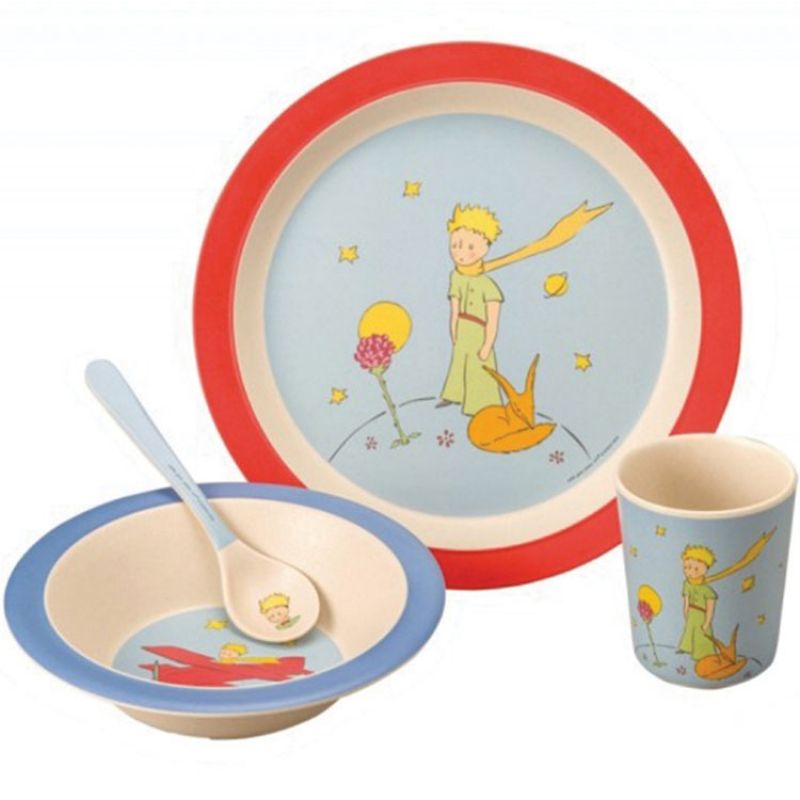Coffret repas en bambou Le Petit Prince (4 pièces) Petit Jour Paris