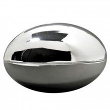 Tirelire Ballon de rugby (métal argenté)  par Daniel Crégut