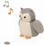 Variation Gris, beige du produit Colette la Chouette Les Animaux Musicaux de la marque Little Big Friends