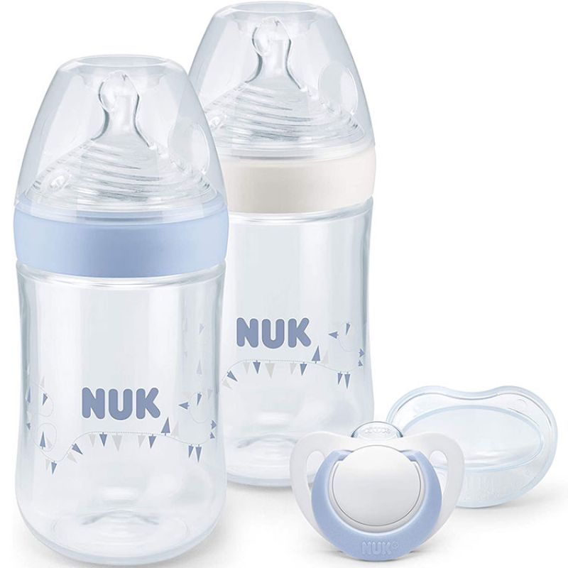 Coffret de naissance Nature Sense bleu (260 ml) NUK