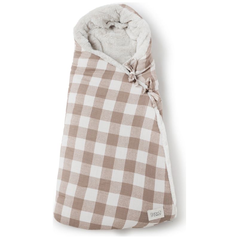 Nid d'ange passe sangle Vichy Caramel Babyshower Produit 2