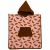 Variation toffee, Bisque du produit Poncho de bain à capuche bambou gaze de coton toffee et croissants (3-5 ans) de la marque BB & Co