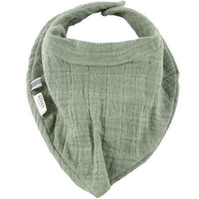 Bavoir bandana Bliss vert olive Les Rêves d'Anaïs