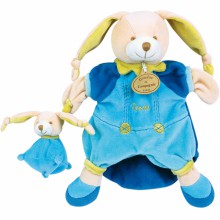 Doudou marionnette Pinou le lapin (25 cm)  par Doudou et Compagnie