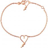 Bracelet chaîne Mon petit cœur goldfilled rose