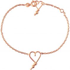 Bracelet chaîne Mon petit cœur goldfilled rose - Padam Padam