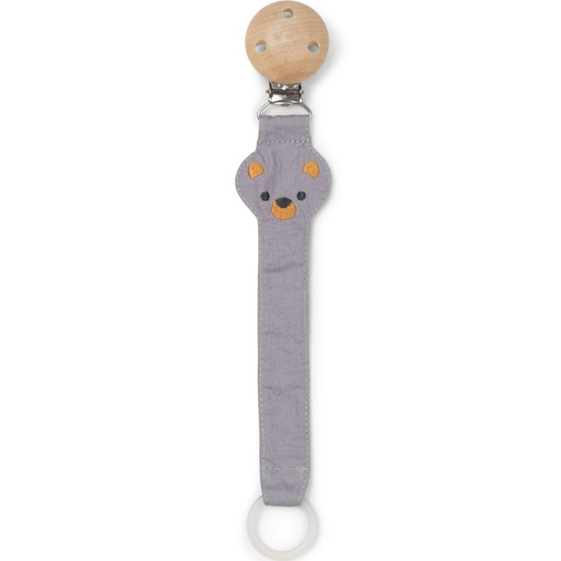 Attache sucette Ours teddy gris Franck & Fischer