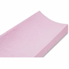 Housse de matelas à langer unie rose (43 x 83 cm)  par aden + anais