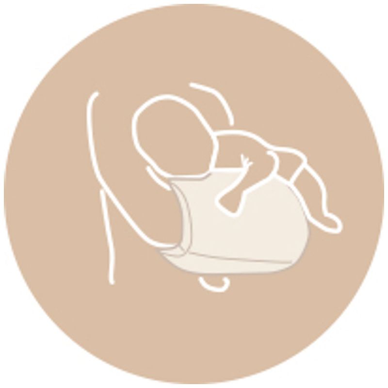 Brassard allaitement jersey coton écru hérissons Tinéo Produit 9