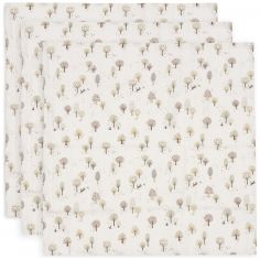 Lot de 3 langes en gaze de coton Tiny Park (70 x 70 cm) - Jollein