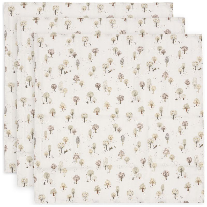 Lot de 3 langes en gaze de coton Tiny Park (70 x 70 cm) Jollein Produit 1