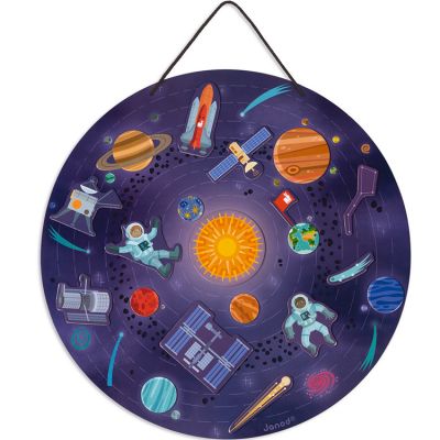 Carte murale magnétique Le système solaire Janod