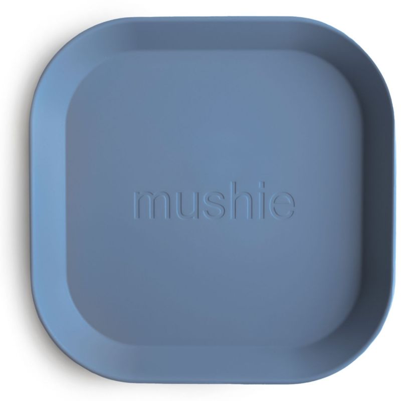 Lot de 2 assiettes carrées Twilight Blue Mushie Produit 2
