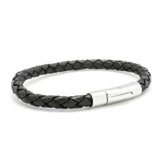 Bracelet L'Epicurien noir (acier) - Petits trésors