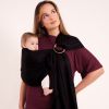 Echarpe de portage Sling tissée sans nœud Noir Love Radius Ambiance 3