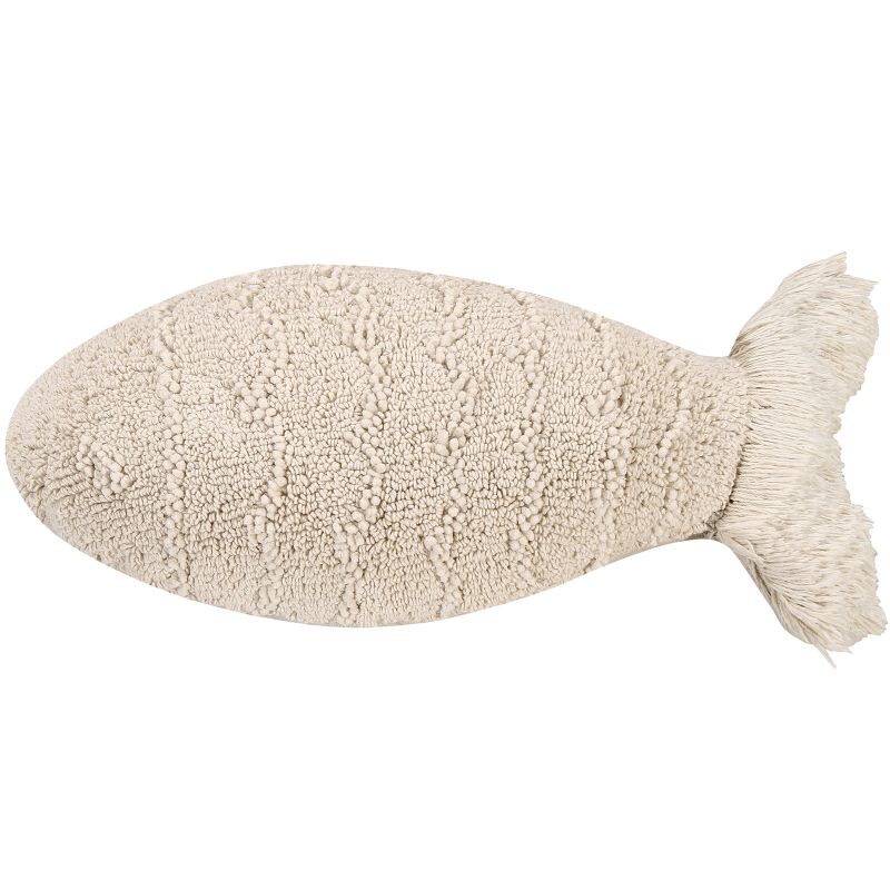 Coussin Bébé Poisson écru The Sea (60 x 27 cm) Lorena Canals