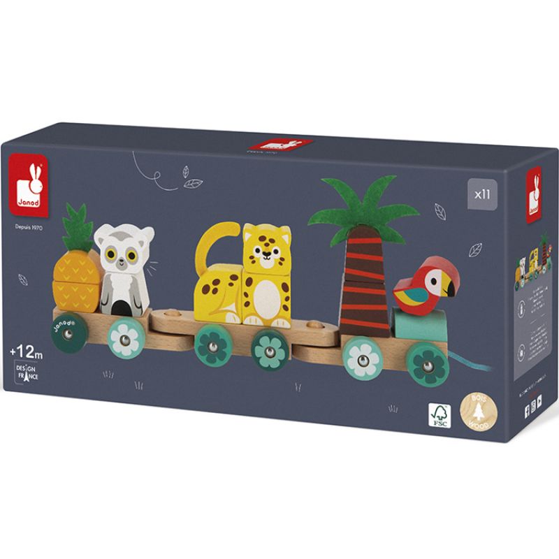 Train d'activités à tirer Tropik Janod Packaging 6