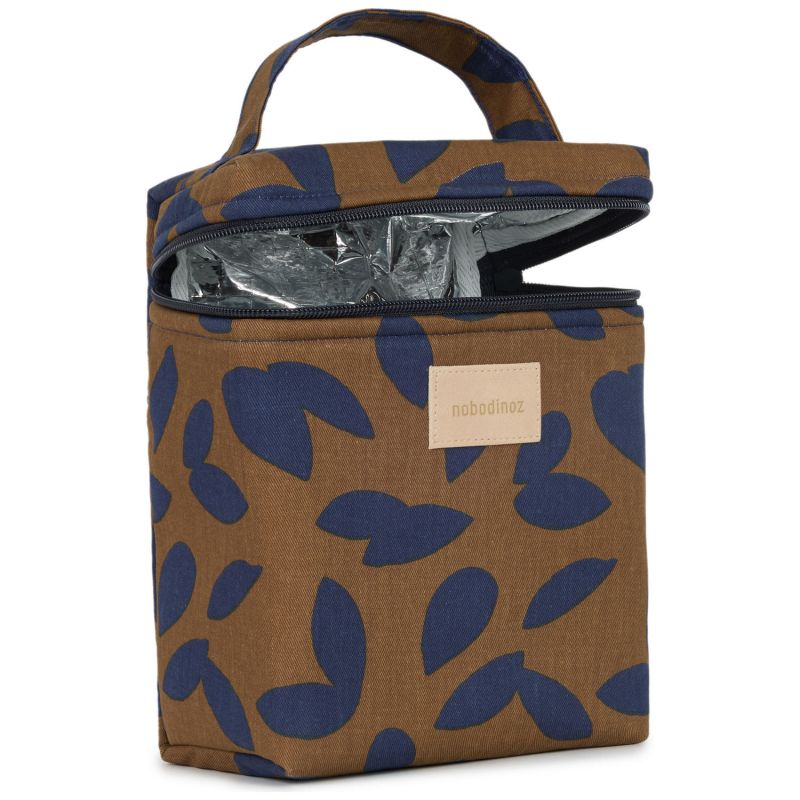 Sac isotherme pour biberon et déjeuner Hyde Park Blue leaves Nobodinoz Produit 3