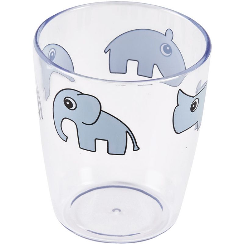 Gobelet transparent Yummy Contour bleu (120 ml) Done by Deer