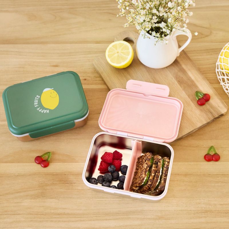 Boîte à goûter inox Happy Fruits Lemon Lässig Ambiance 7