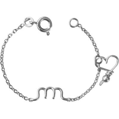 bracelet chaîne la petite minuscule argent (personnalisable)