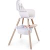 Panier de rangement pour chaise haute Evolu blanc  par Childhome