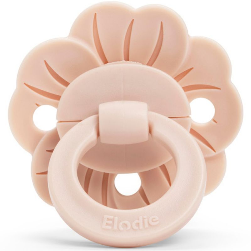 Sucette physiologique Binky Bloom Powder Pink Elodie Details Produit 1 grande taille