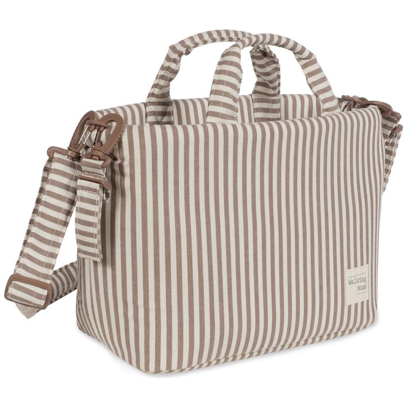Sac à langer Praliné Rayures Moka Walking Mum Produit 3