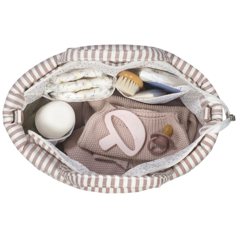 Sac à langer Praliné Rayures Moka Walking Mum Produit 5