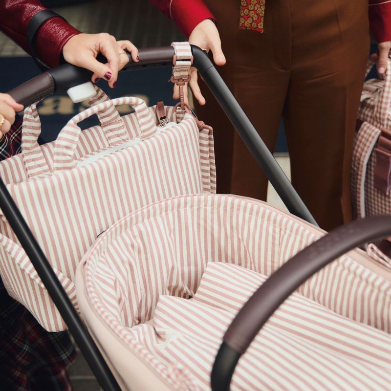 Sac à langer Praliné Rayures Moka Walking Mum Ambiance 8