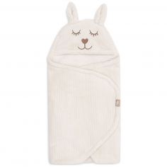 Couverture nomade Bunny Cloudy Rib Oatmeal - Jollein