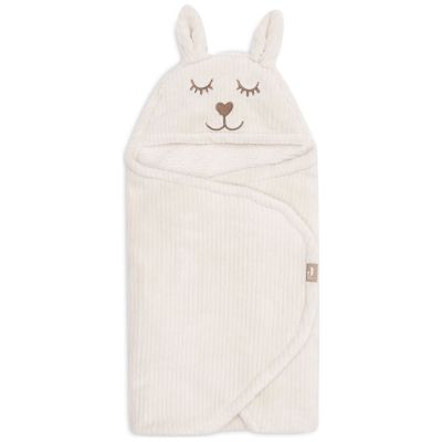Couverture nomade Bunny Cloudy Rib Oatmeal Jollein