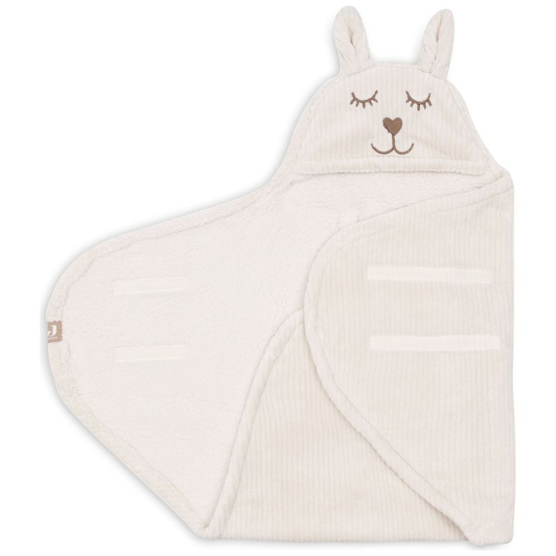 Couverture nomade Bunny Cloudy Rib Oatmeal Jollein Produit 3
