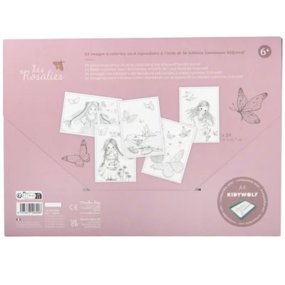 24 modèles de dessin pour tablette lumineuse Kidywolf Les Rosalies